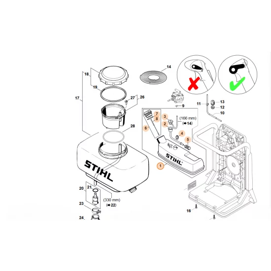 STIHL  Zbiornik paliwa 4203 350 0451